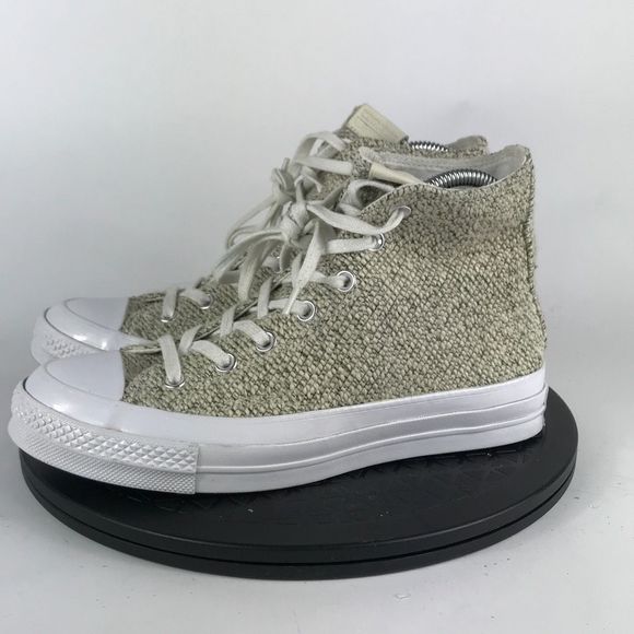 Converse Chuck 70 Vintage Weave High Top Tan/White 156282C Women’s Size 8 - Picture 8 of 12